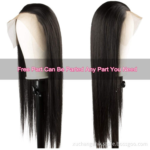Wholesale 10A Natural Swiss Pre Plucked Full Lace Wig With Baby Hair Raw Indian Virgin Cuticle Aligned Human Hair Lace Front Wig